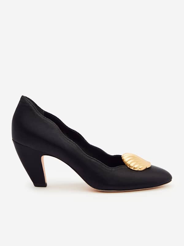 Henrietta Pump - Black Satin